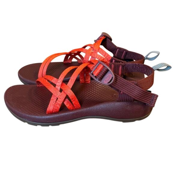 Chaco Kids ZX/Cloud 2 Classic Performance Hiking Beach Water Sandal Red Size 6 - Picture 2 of 12